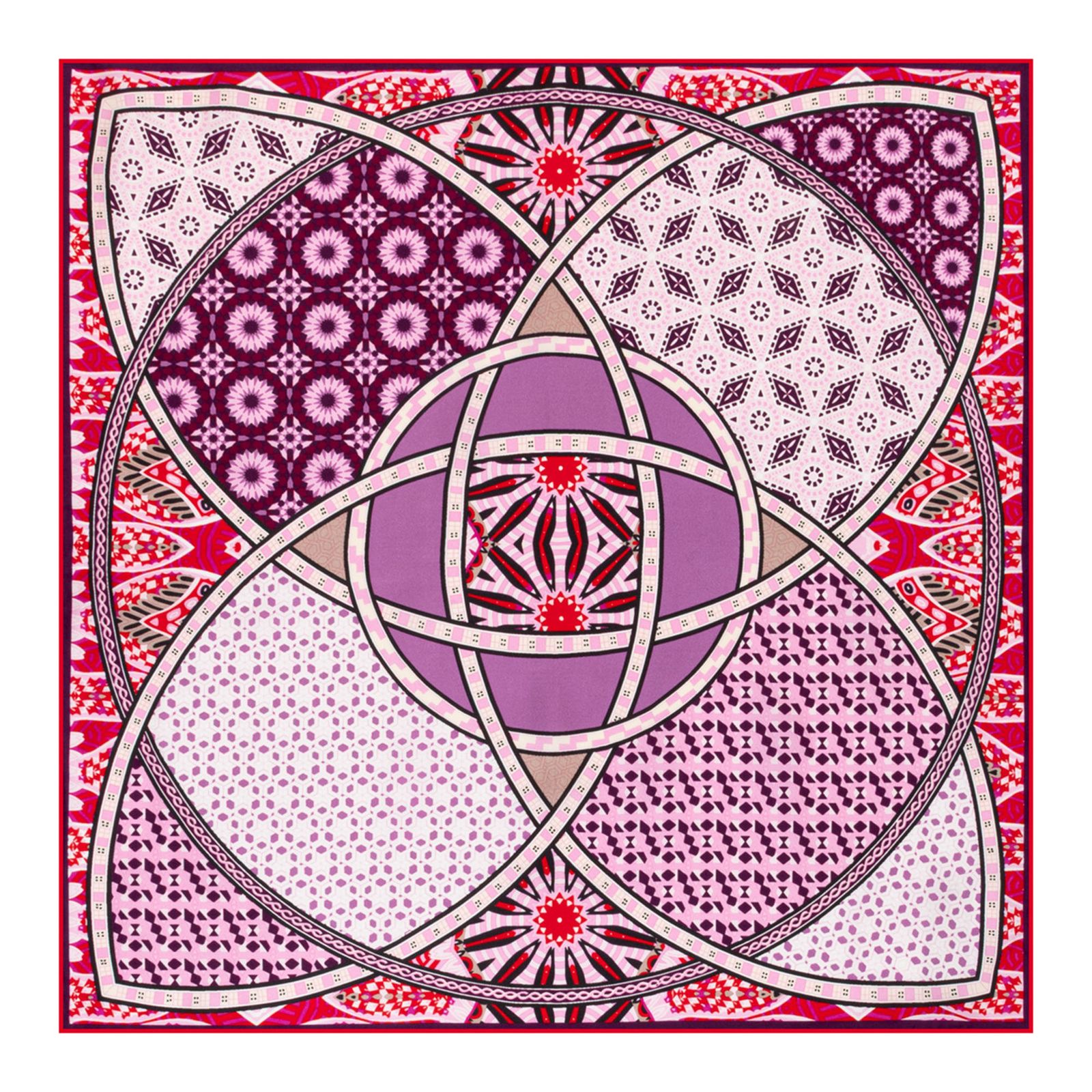 ROECKL Kaleidoskope 53x53 Red / Wine