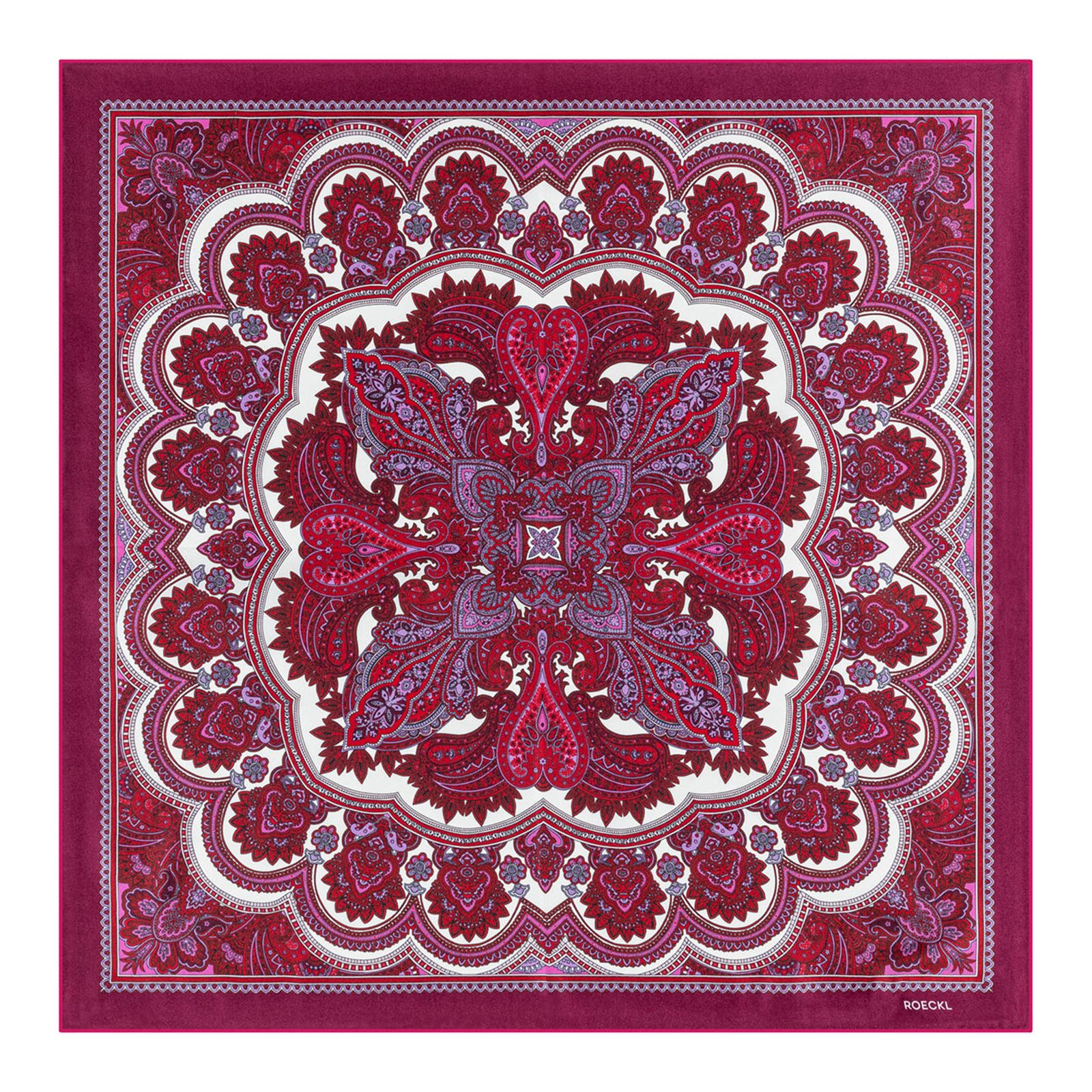 ROECKL Fine Paisley 53x53 Multi Wine