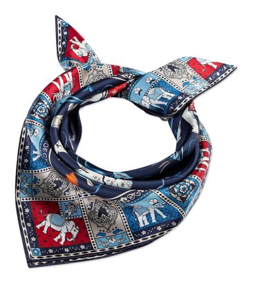 ROECKL Lucky Elephant 53x53 Navy / Red