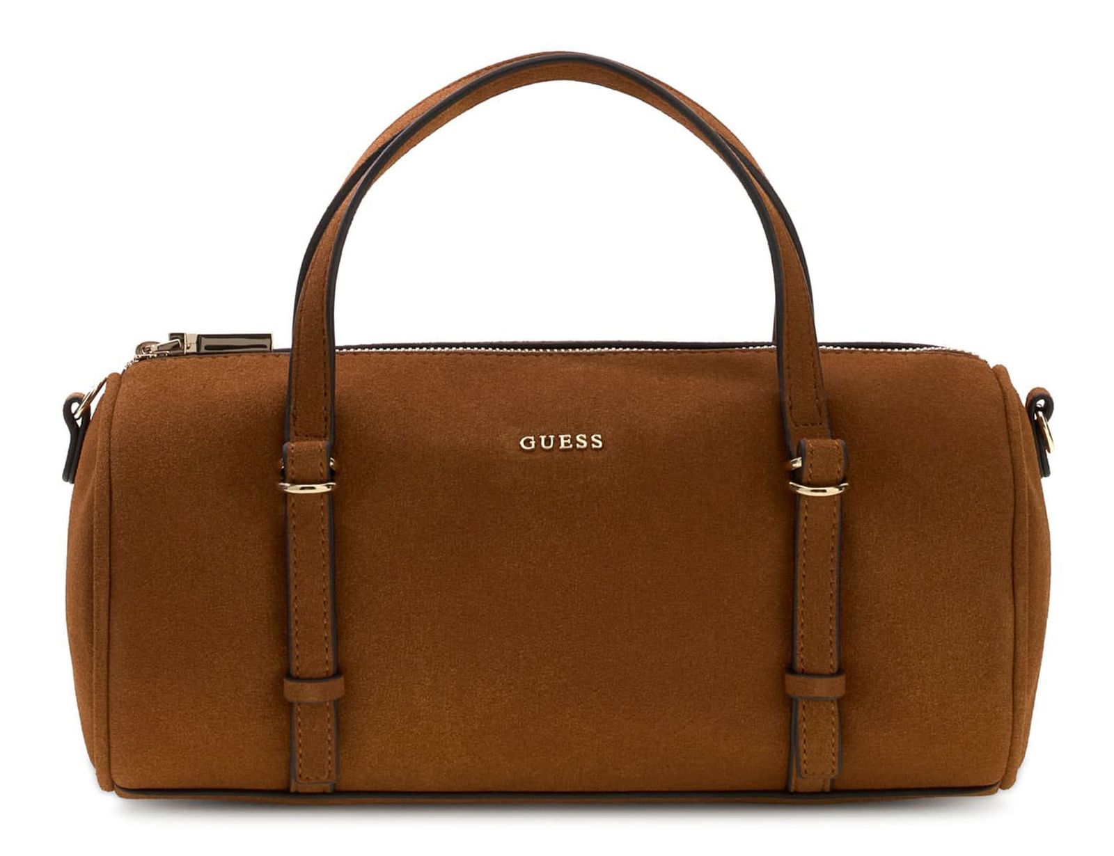 GUESS Taylor Mini Barrel Satchel Cognac GUESS Taylor Mini Barrel Satchel Cognac