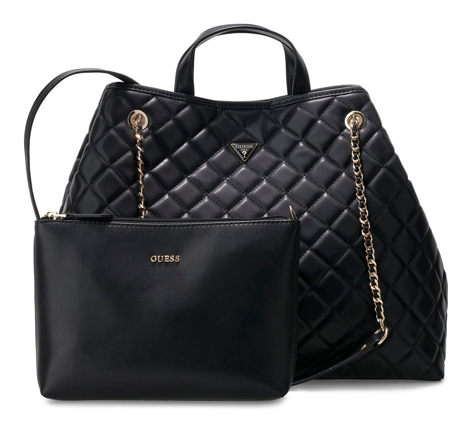 GUESS Juliet 2 in 1 Tote Bag L Black
