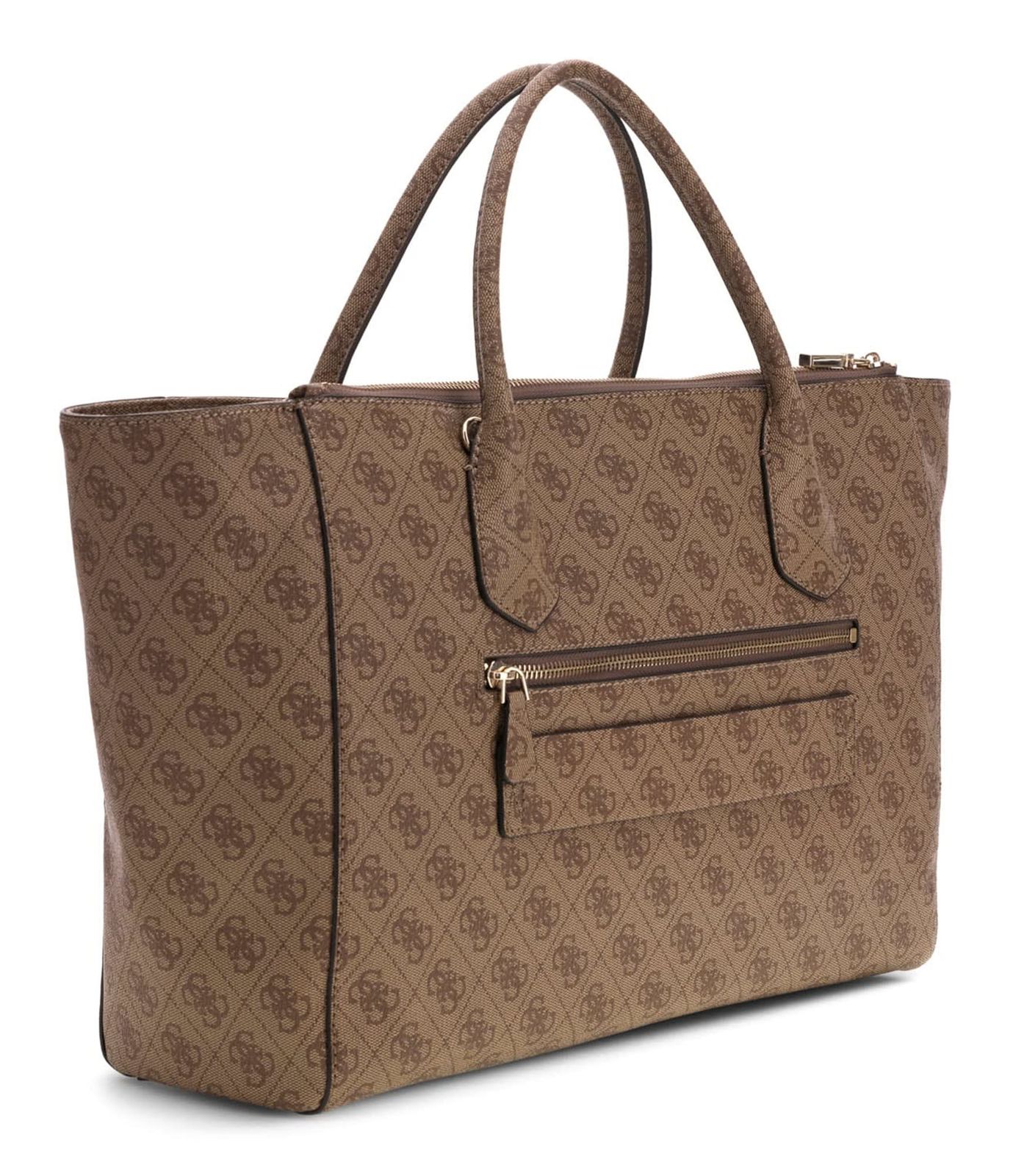 GUESS Marissa Logo Tech Tote Latte Logo GUESS Marissa Logo Tech Tote Latte Logo