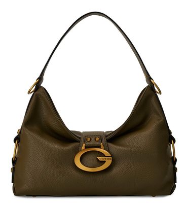 GUESS Camden Shoulder Bag Olive GUESS Camden Shoulder Bag Olive