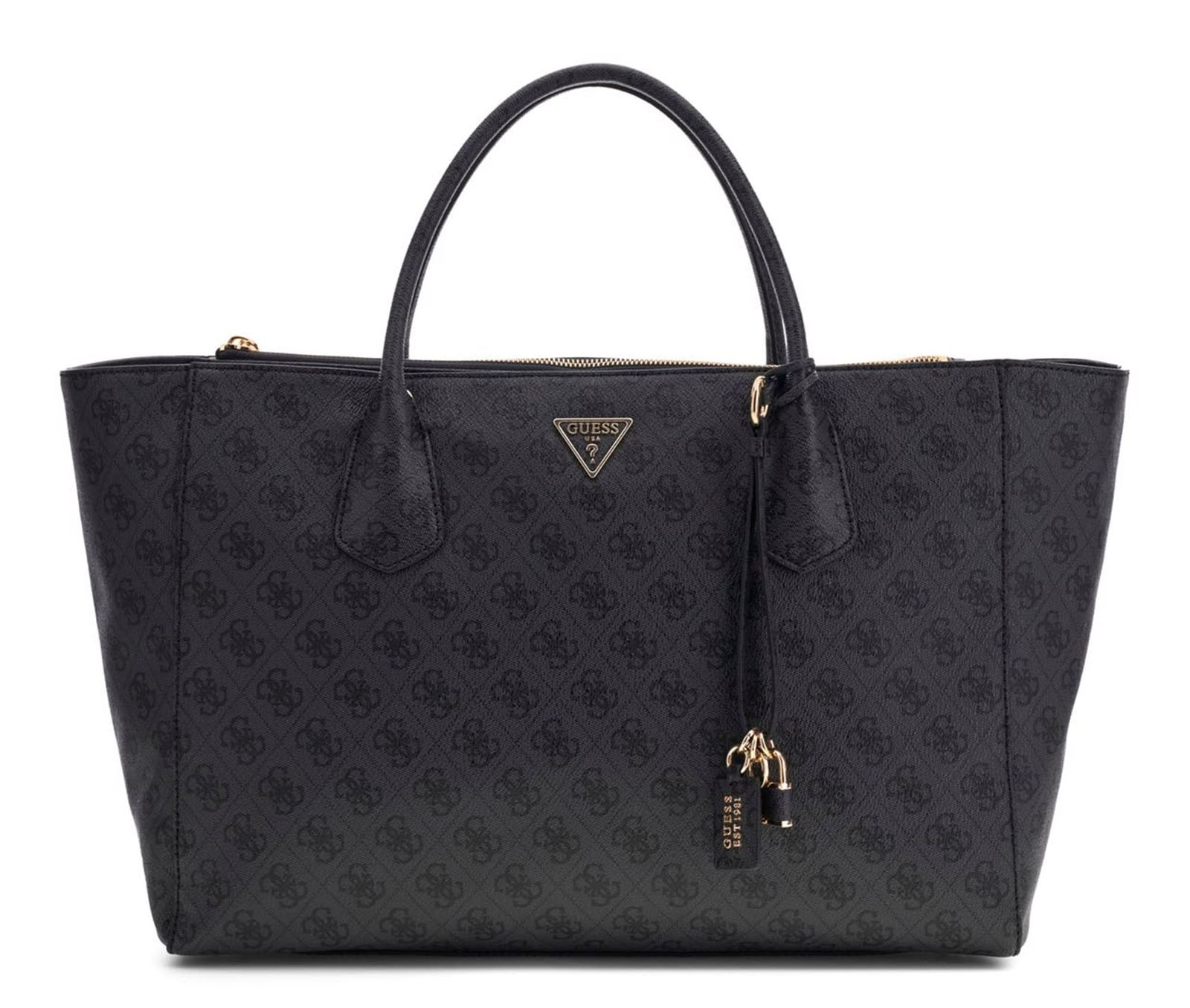 GUESS Marissa Logo Tech Tote Coal Logo GUESS Marissa Logo Tech Tote Coal Logo
