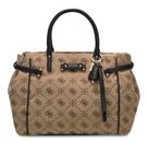 GUESS Dorothy Girlfriend Satchel Latte Logo / Black GUESS Dorothy Girlfriend Satchel Latte Logo / Black