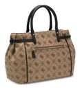 GUESS Dorothy Girlfriend Satchel Latte Logo / Black GUESS Dorothy Girlfriend Satchel Latte Logo / Black