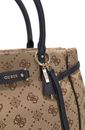 GUESS Dorothy Girlfriend Satchel Latte Logo / Black GUESS Dorothy Girlfriend Satchel Latte Logo / Black
