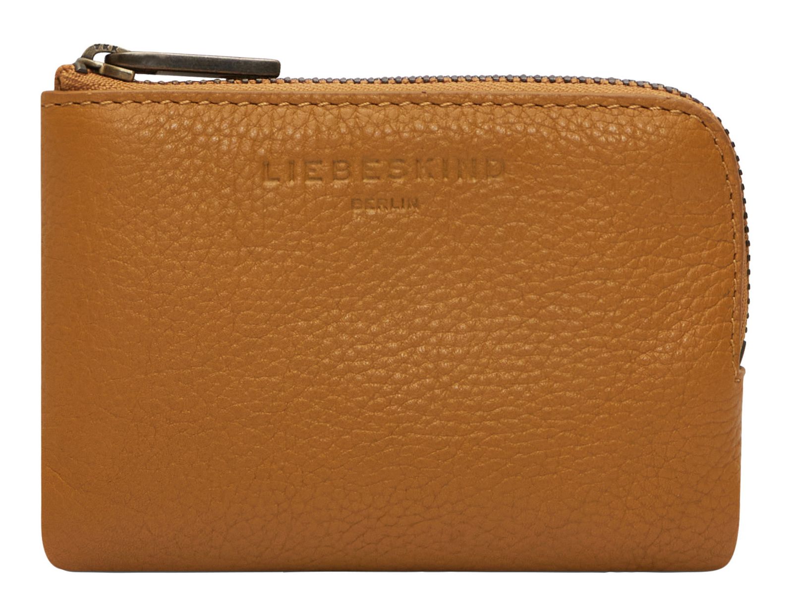 LIEBESKIND BERLIN Seasonal Noos Lena Small Pebble Card Case XS Honey Suede