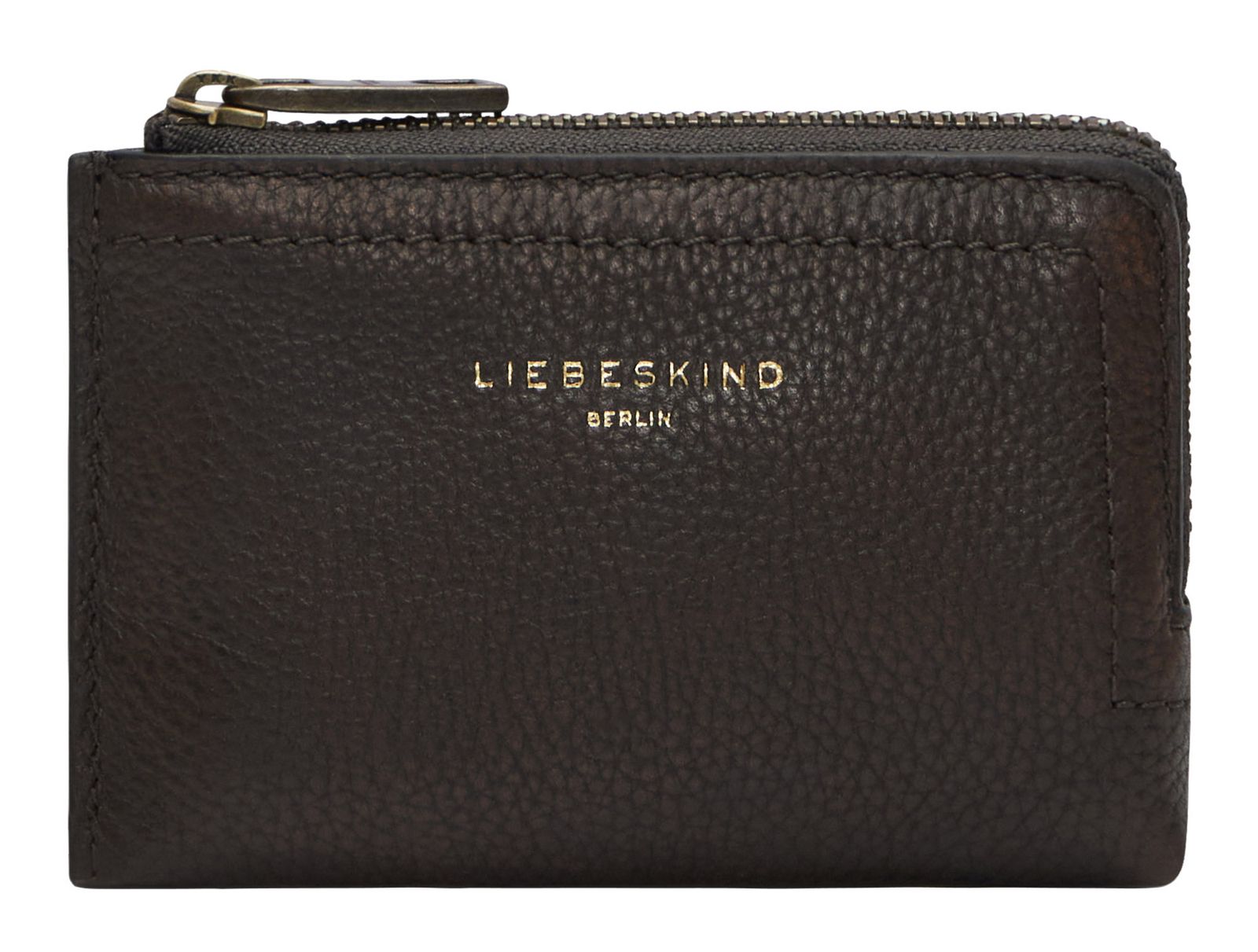 LIEBESKIND BERLIN Claire II Lena Vintage Pebble Card Case XS Deep Soil