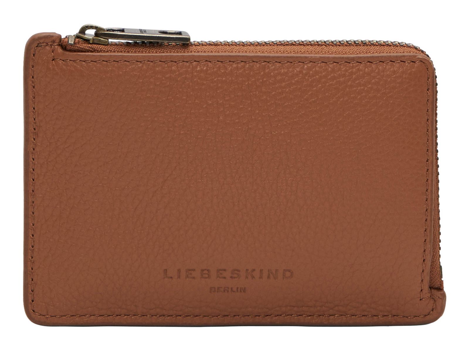LIEBESKIND BERLIN Seasonal Noos Reps Small Pebble Card Case XS Cognac
