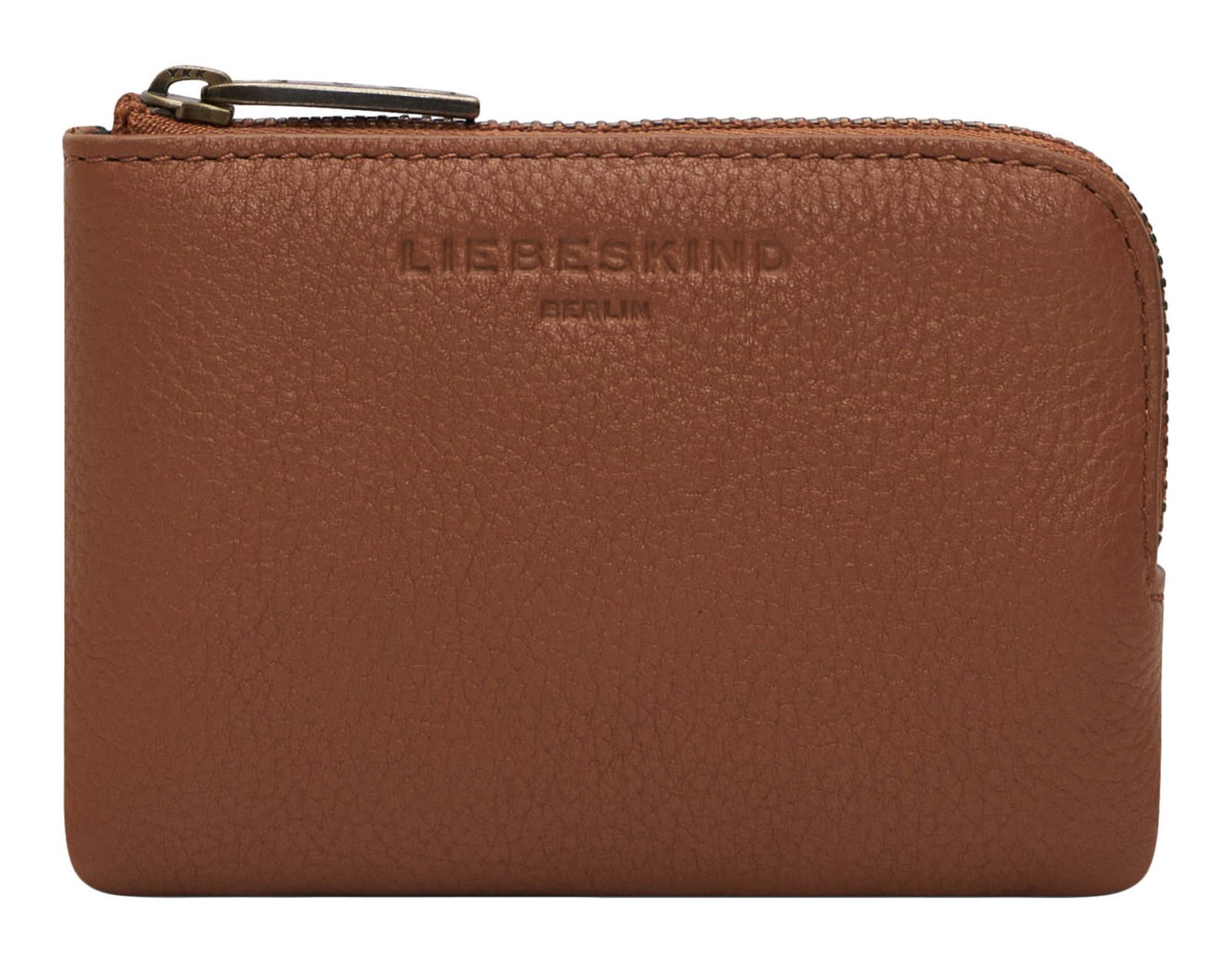 LIEBESKIND BERLIN Seasonal Noos Lena Small Pebble Card Case XS Cognac