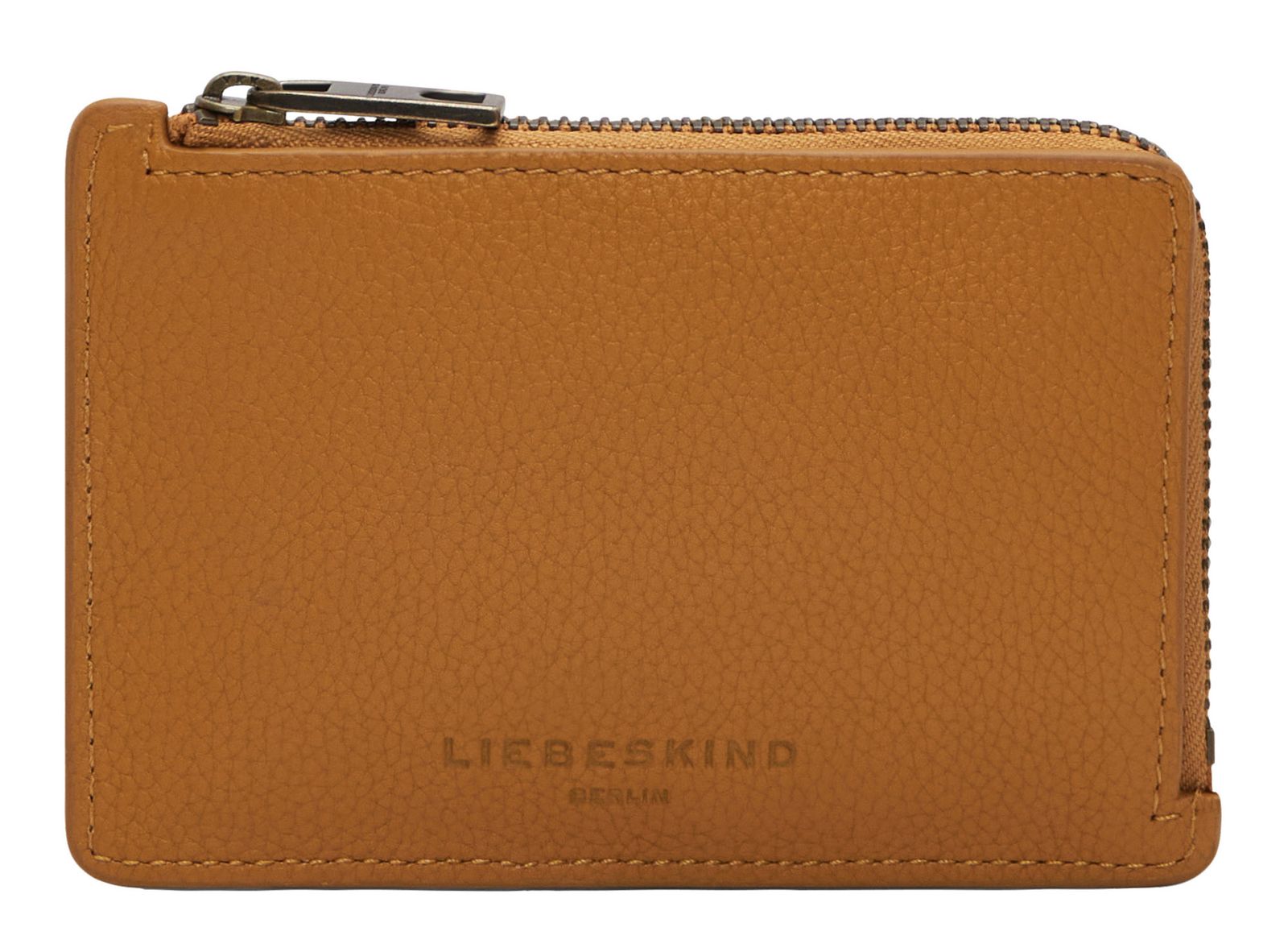 LIEBESKIND BERLIN Seasonal Noos Reps Small Pebble Card Case XS Honey Suede