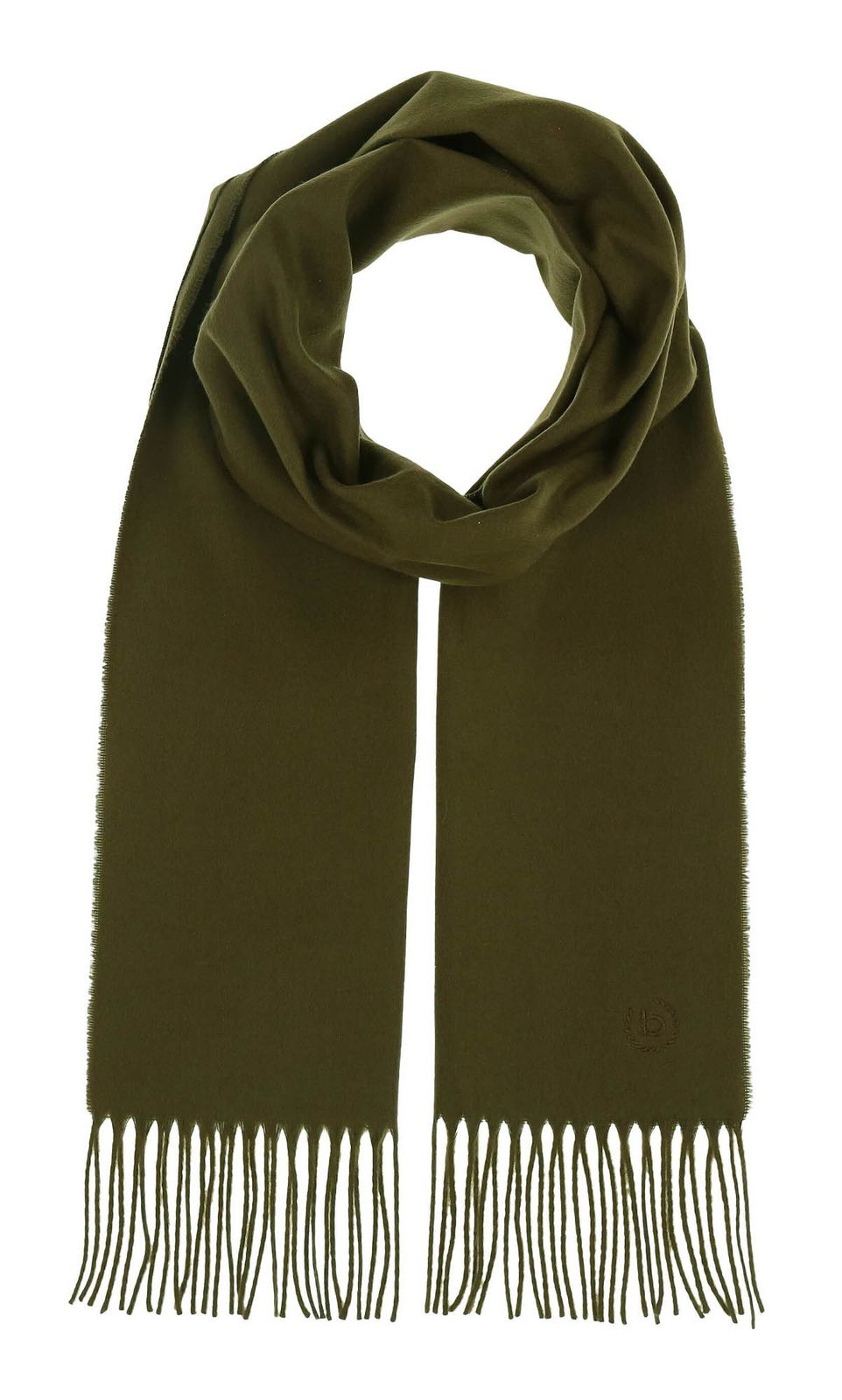 bugatti Caschmink Scarf Dark Olive