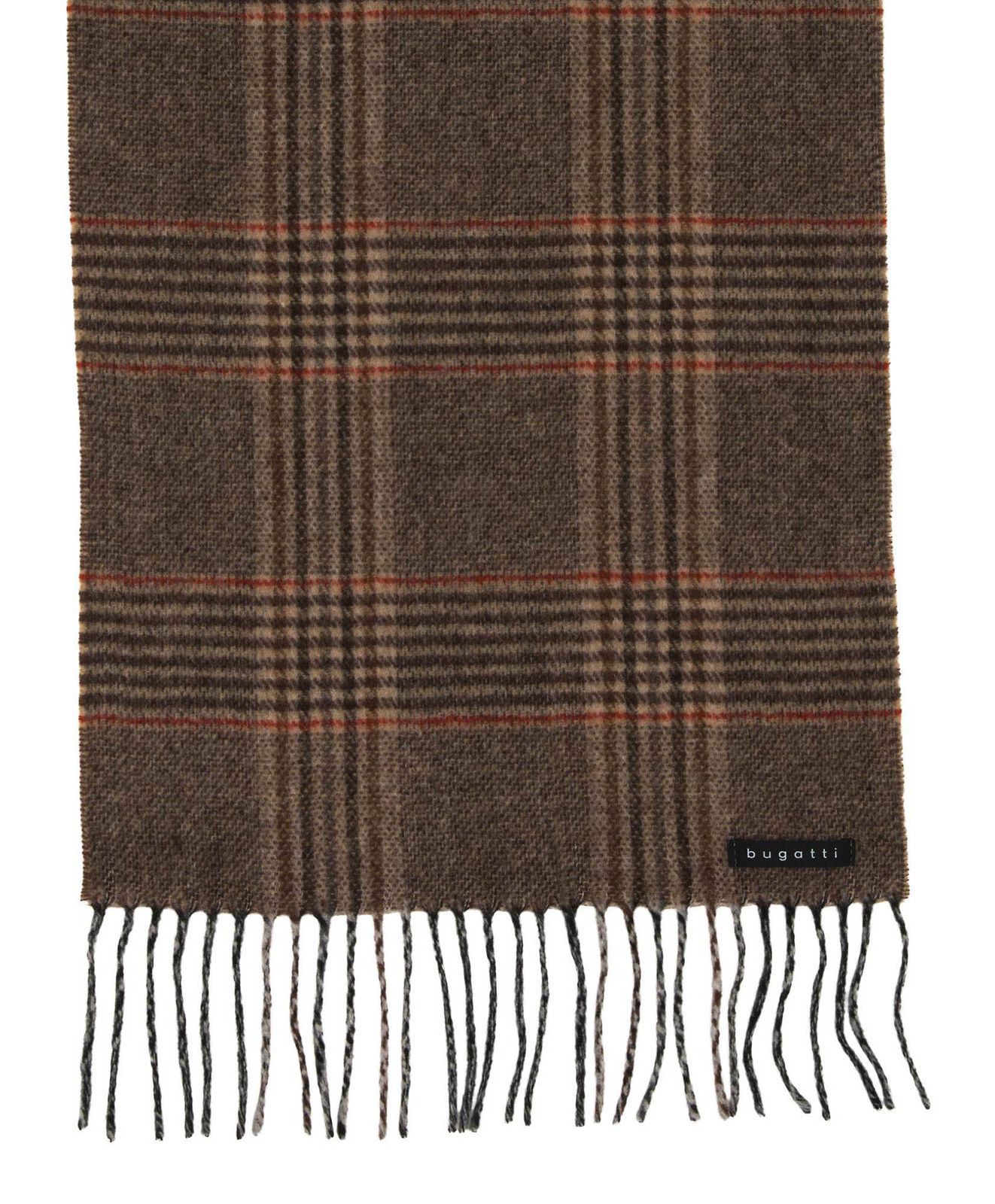 bugatti Classic Checkered Scarf Camel bugatti Classic Checkered Scarf Camel