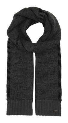 bugatti Knitted Scarf Black bugatti Knitted Scarf Black