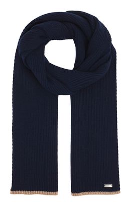 bugatti Knitted Scarf Navy