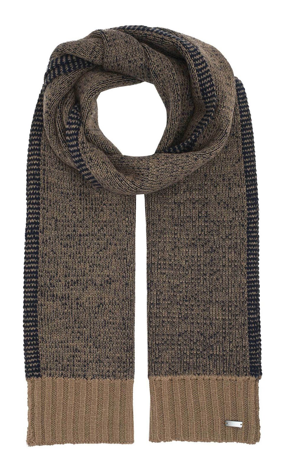 bugatti Knitted Scarf Navy