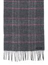 bugatti Classic Checkered Scarf Charcoal bugatti Classic Checkered Scarf Charcoal