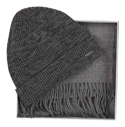 bugatti Hat And Scarf Set Gris bugatti Hat And Scarf Set Gris
