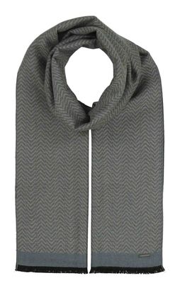 bugatti Scarf With Geometric Design Dark Olive