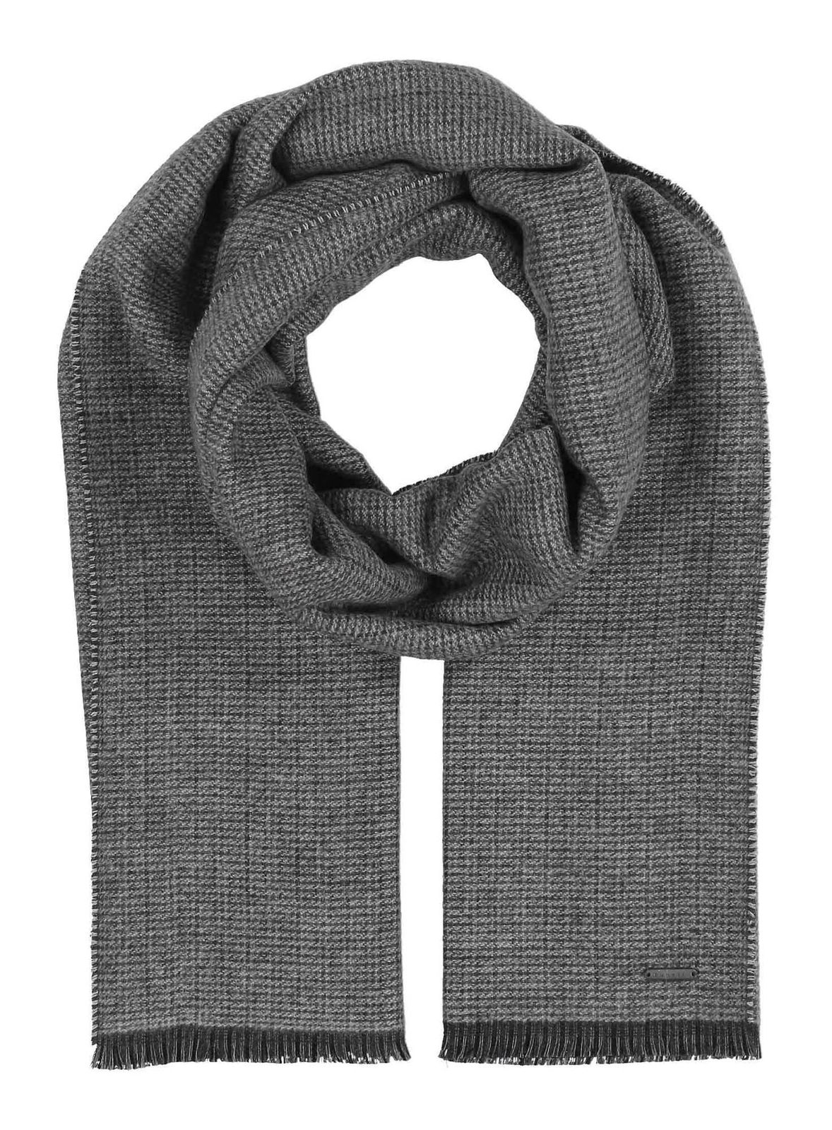 bugatti Doubleface Scarf Grey