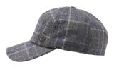 bugatti Cap With Checkered Pattern And Ear Flaps M Silver bugatti Cap With Checkered Pattern And Ear Flaps M Silver