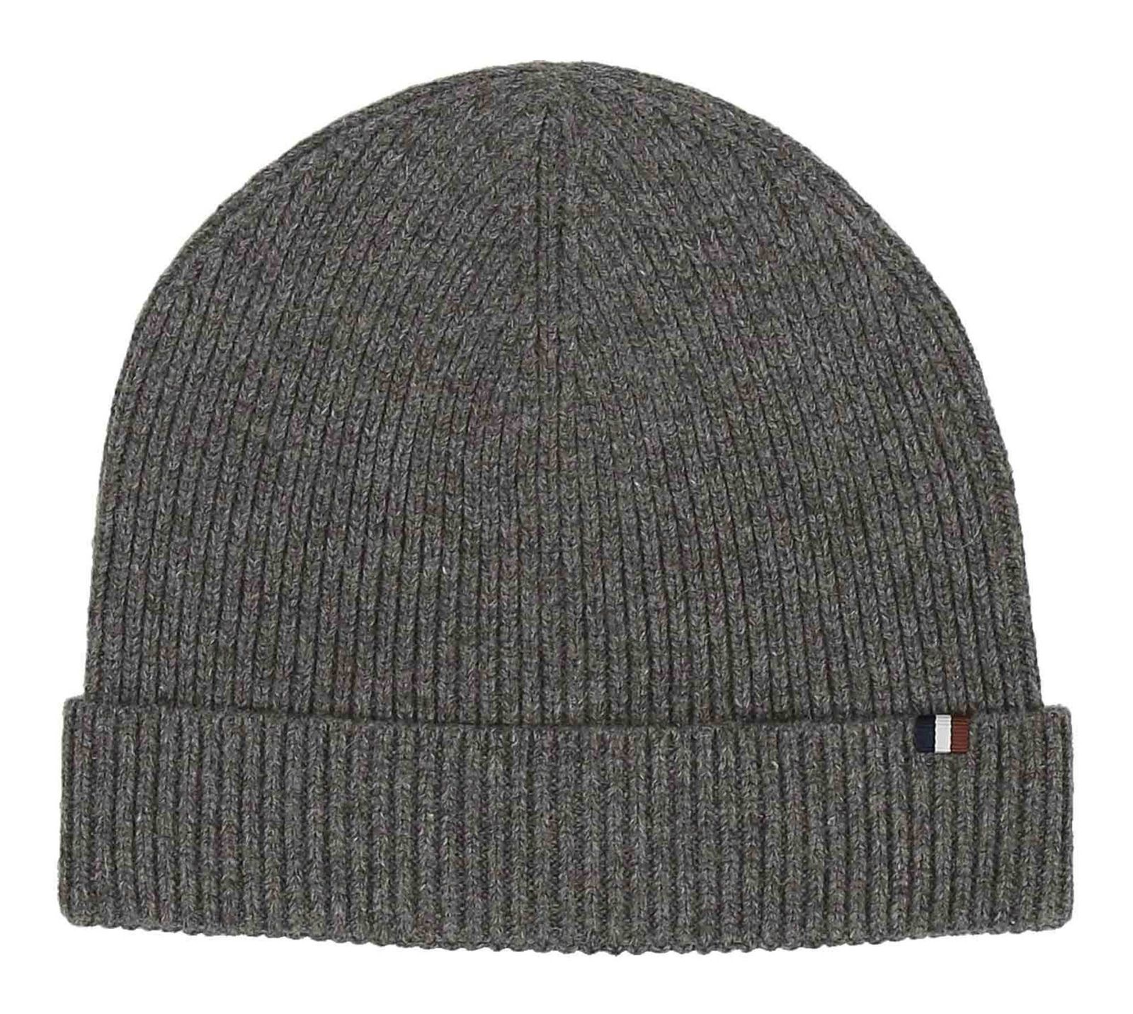 bugatti Jersey Knitted Beanie Charcoal