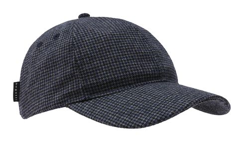 bugatti Cap With Classic Glen Check Pattern Navy