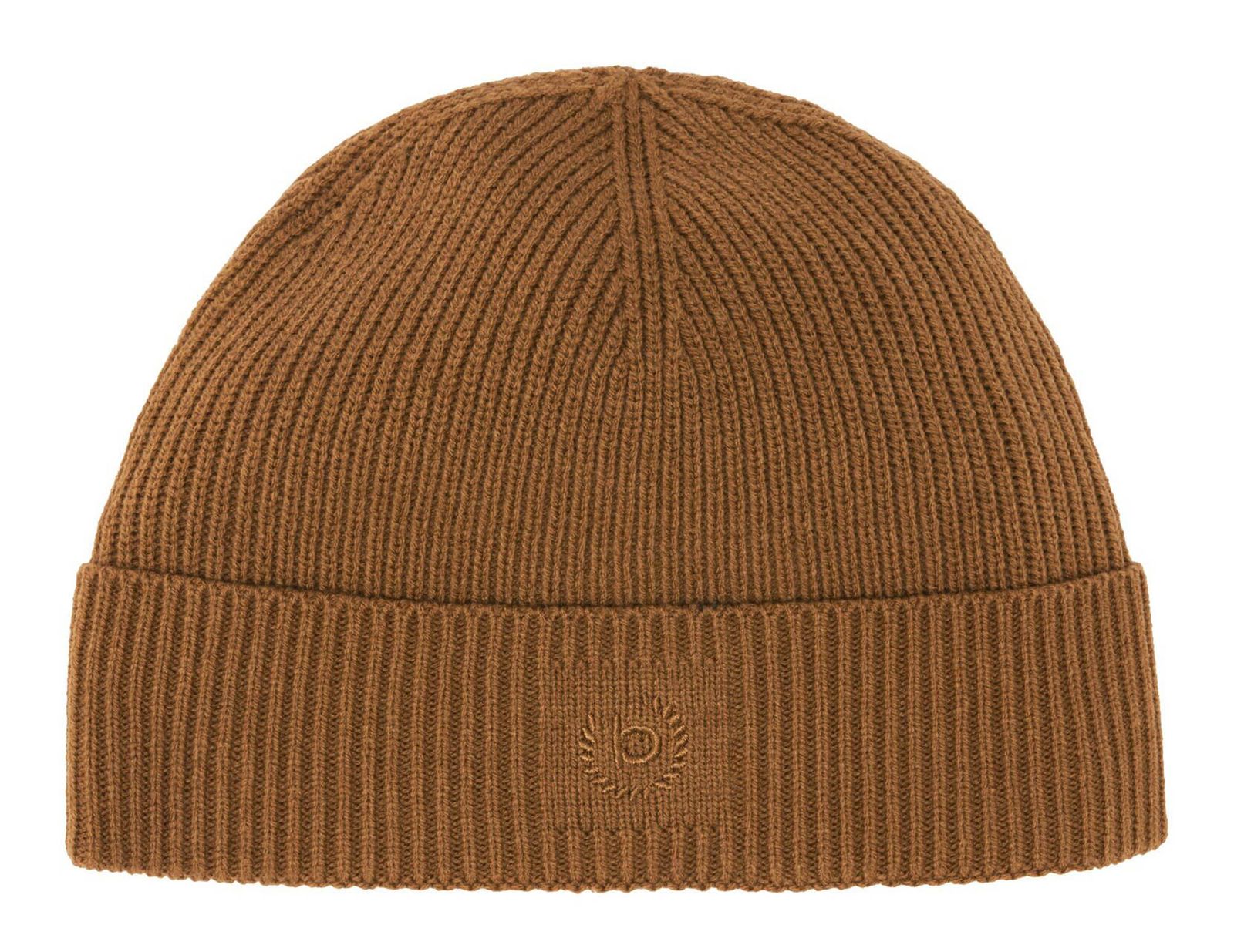 bugatti Ribbed Knit Beanie Camel