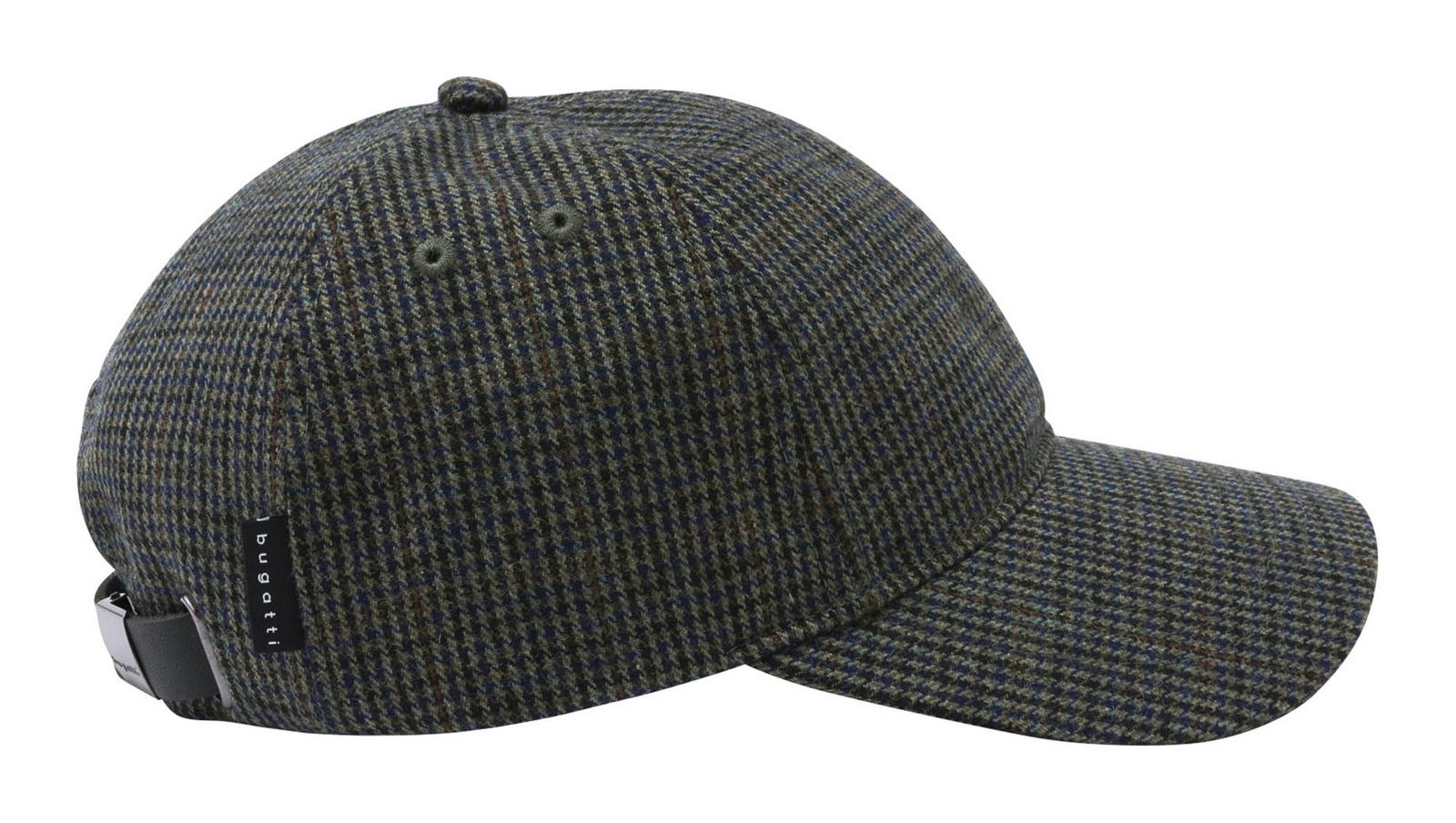 bugatti Cap With Classic Glen Check Pattern Dark Olive bugatti Cap With Classic Glen Check Pattern Dark Olive