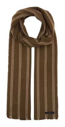 bugatti Striped Cashmink Scarf Pepper