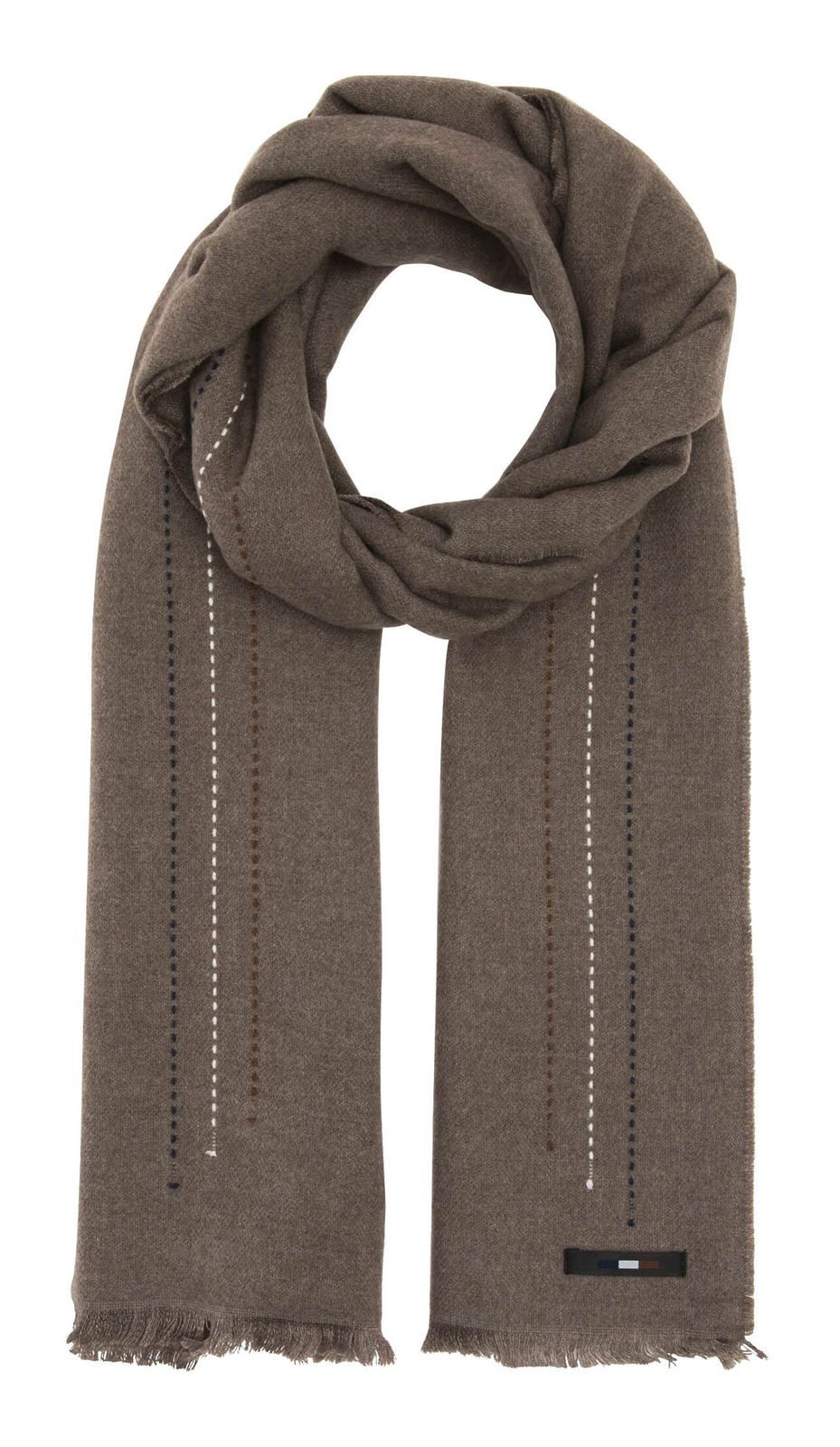bugatti Scarf with Pinstripe Design Pepper