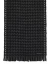 bugatti Scarf With Houndstooth Pattern Charcoal bugatti Scarf With Houndstooth Pattern Charcoal