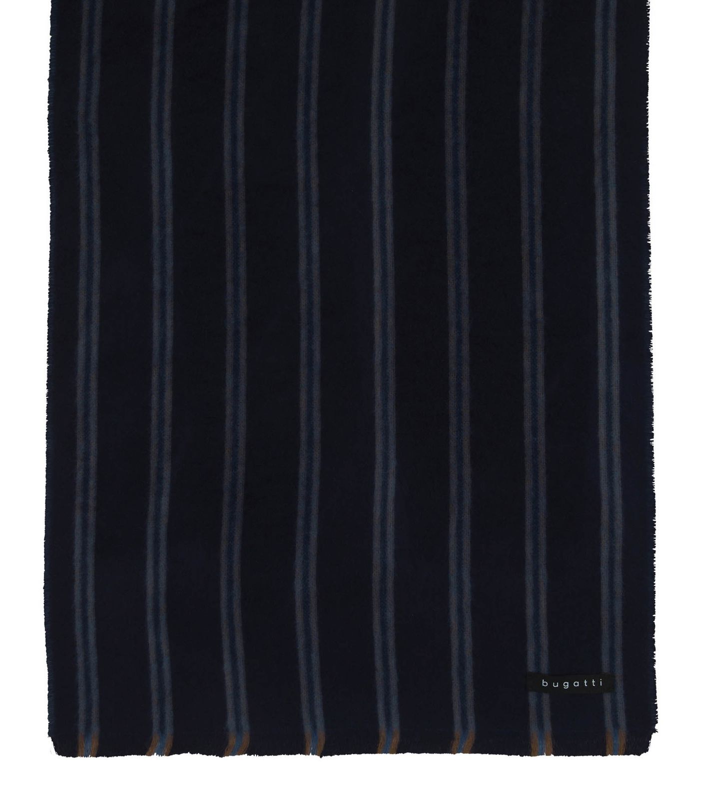 bugatti Striped Cashmink Scarf Navy bugatti Striped Cashmink Scarf Navy
