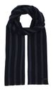 bugatti Striped Cashmink Scarf Navy bugatti Striped Cashmink Scarf Navy