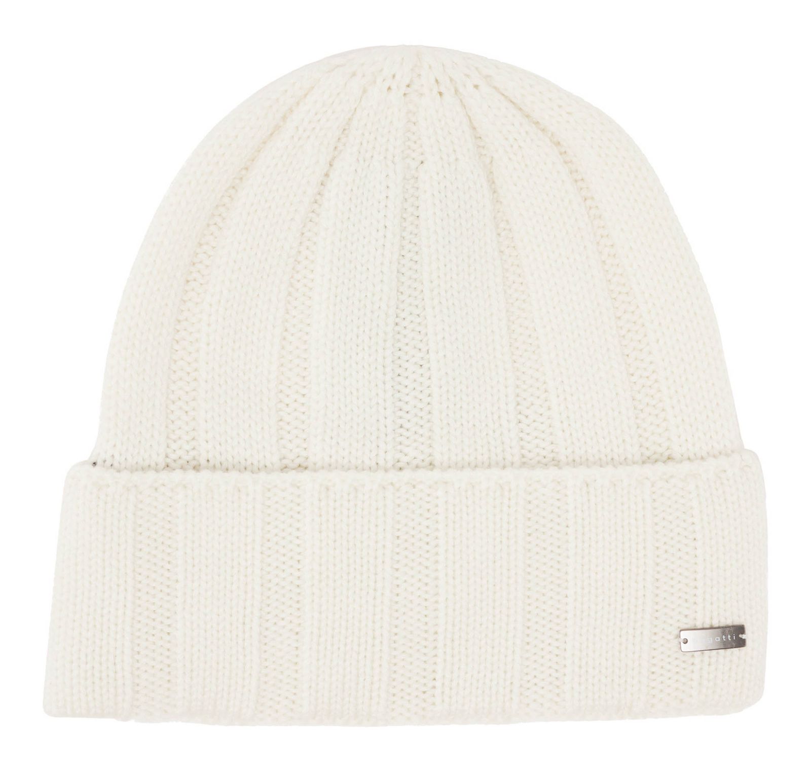 bugatti Beanie With Fleece Lining Creme White