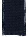bugatti Scarf With Houndstooth Pattern Navy bugatti Scarf With Houndstooth Pattern Navy