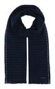 bugatti Scarf With Houndstooth Pattern Navy bugatti Scarf With Houndstooth Pattern Navy