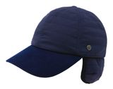 bugatti Cap With Quilted Look And Ear Flaps M Navy