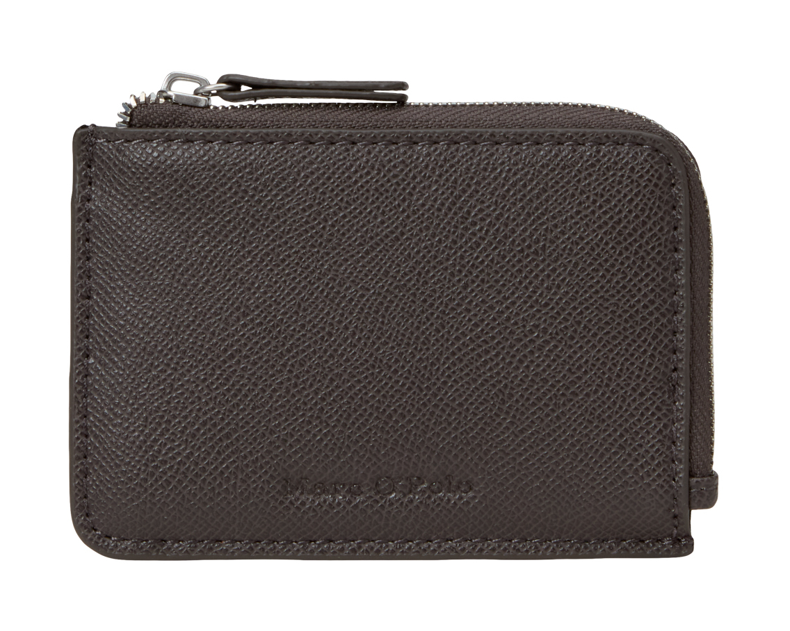 Marc O'Polo Timon Leather Zip Wallet Dark Nickle