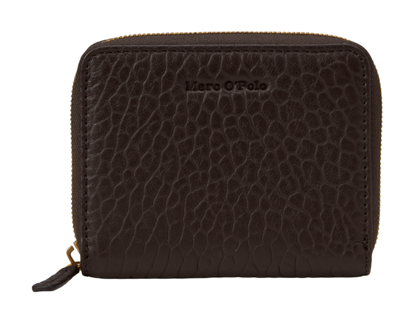 Marc O'Polo Ellis Leather Zip Wallet Burnt Coffee