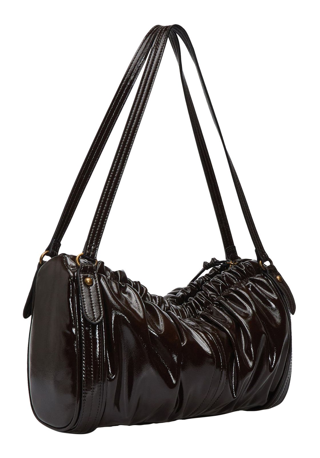 LIEBESKIND BERLIN Faye Shiny Satchel M Deep Soil