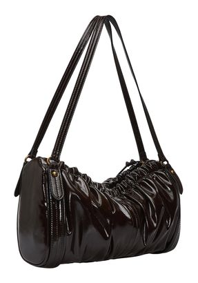 LIEBESKIND BERLIN Faye Shiny Satchel M Deep Soil