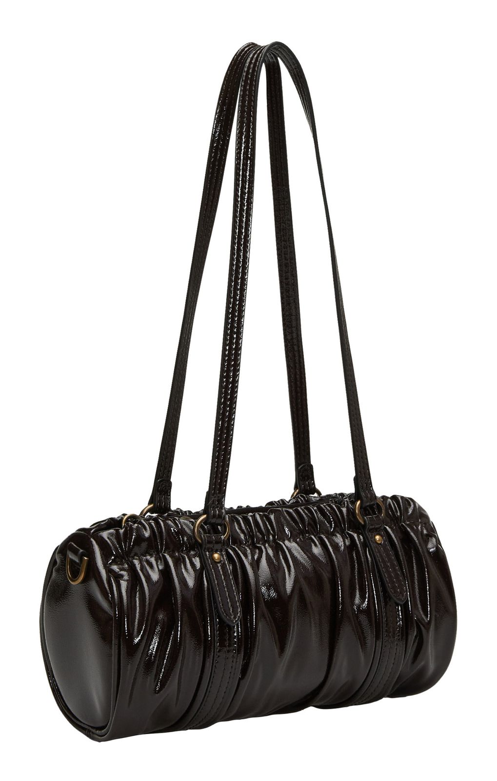 LIEBESKIND BERLIN Faye Shiny Hobo Bag XS Deep Soil LIEBESKIND BERLIN Faye Shiny Hobo Bag XS Deep Soil