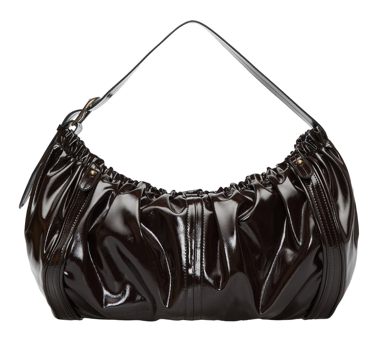 LIEBESKIND BERLIN Faye Shiny Hobo Bag L Deep Soil