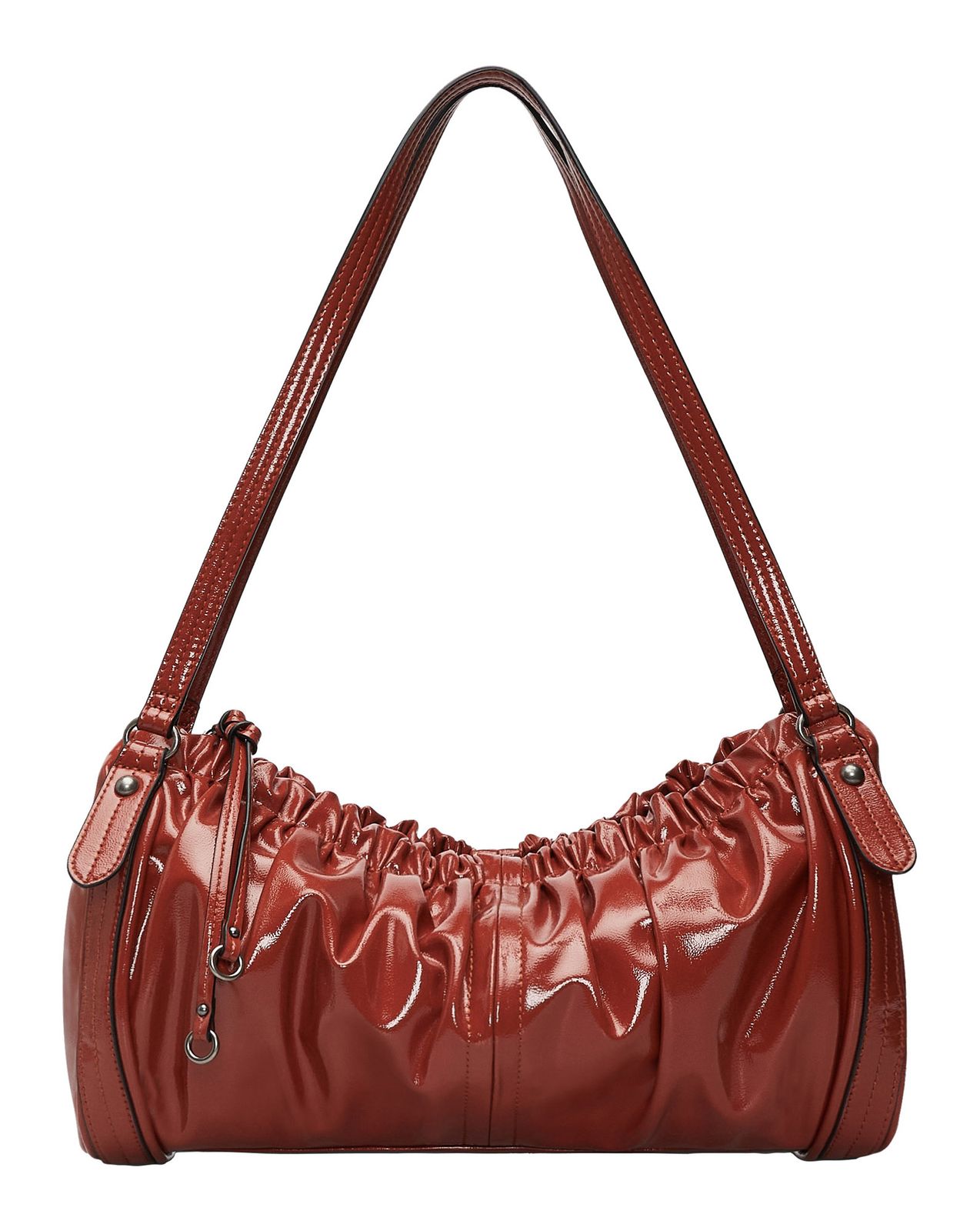 LIEBESKIND BERLIN Faye Shiny Satchel M Red Rock