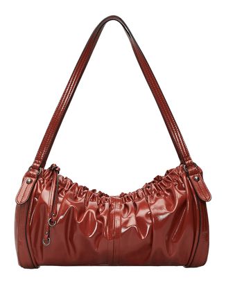 LIEBESKIND BERLIN Faye Shiny Satchel M Red Rock