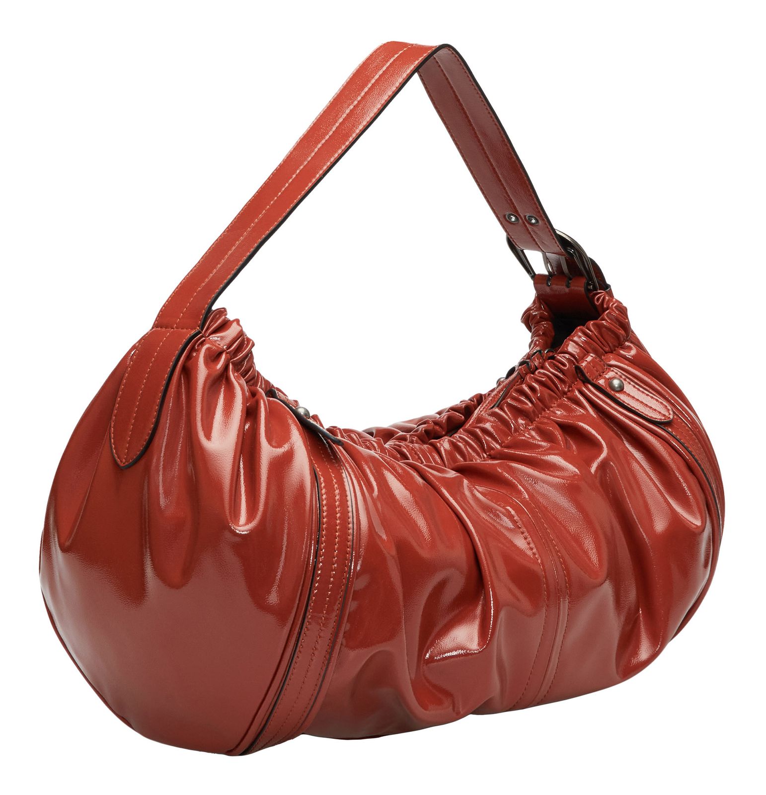 LIEBESKIND BERLIN Faye Shiny Hobo Bag L Red Rock LIEBESKIND BERLIN Faye Shiny Hobo Bag L Red Rock
