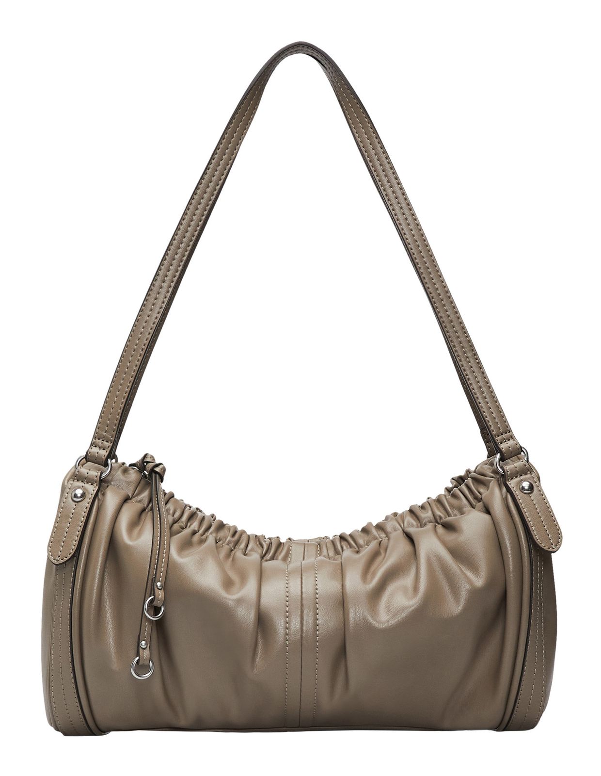 LIEBESKIND BERLIN Faye Vintage Goat Satchel M Neutral Grey