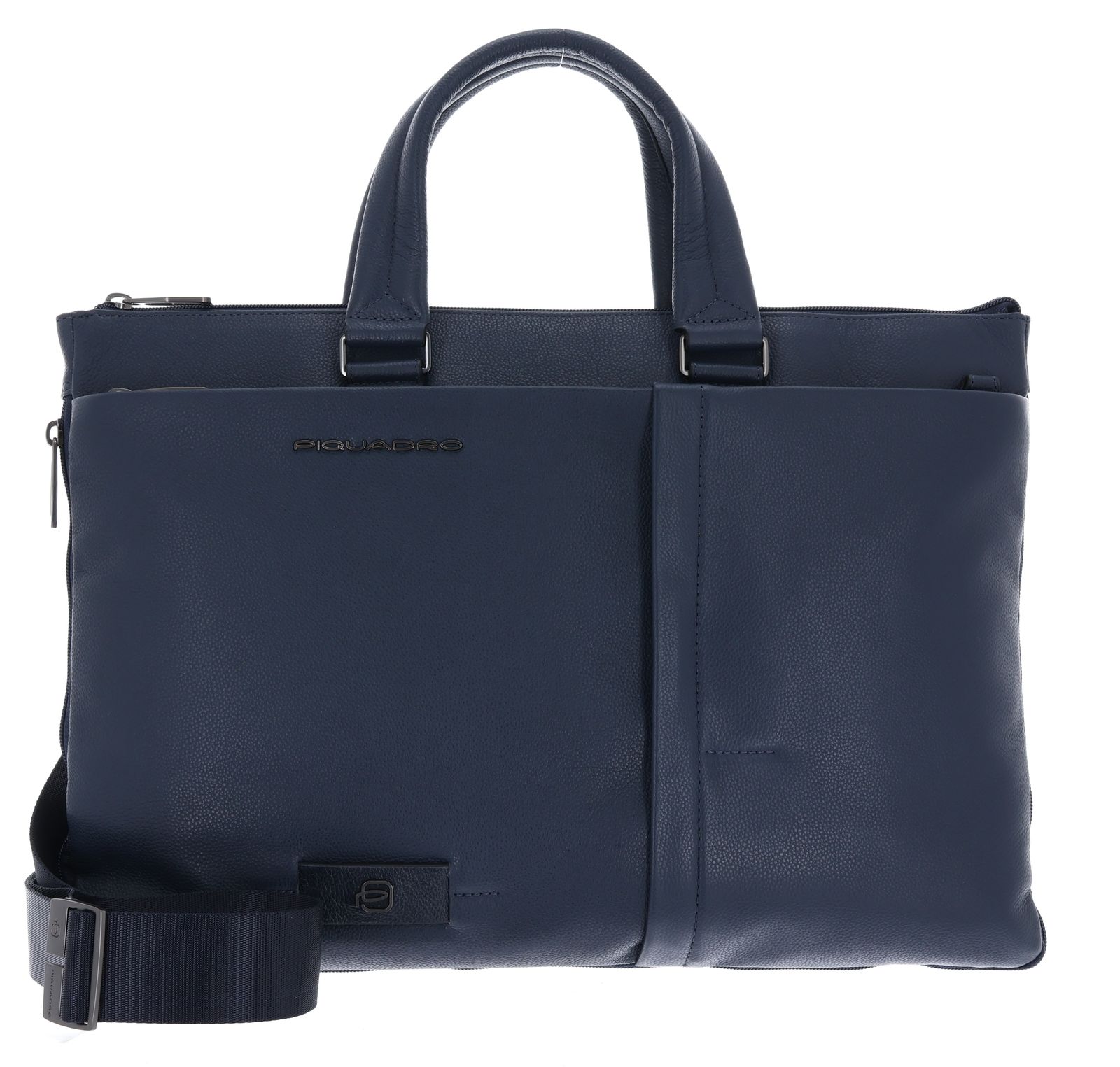 PIQUADRO Russell Expandable Slim Briefcase Blue